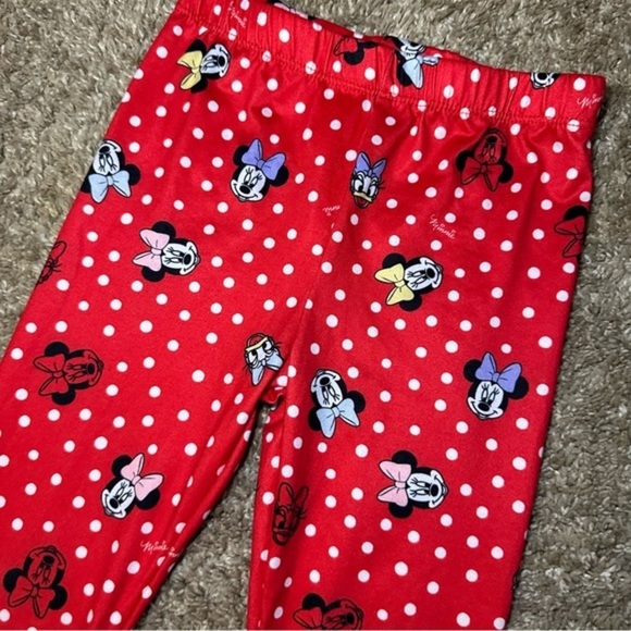 Minnie Mouse w/ Daisy red polka dog 4t leggings ww - Picture 2 of 3